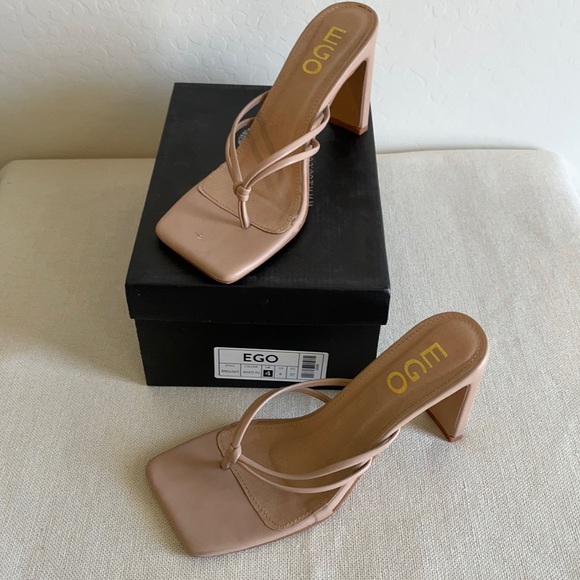 EUC - nude minimal slip on heel - Picture 2 of 5